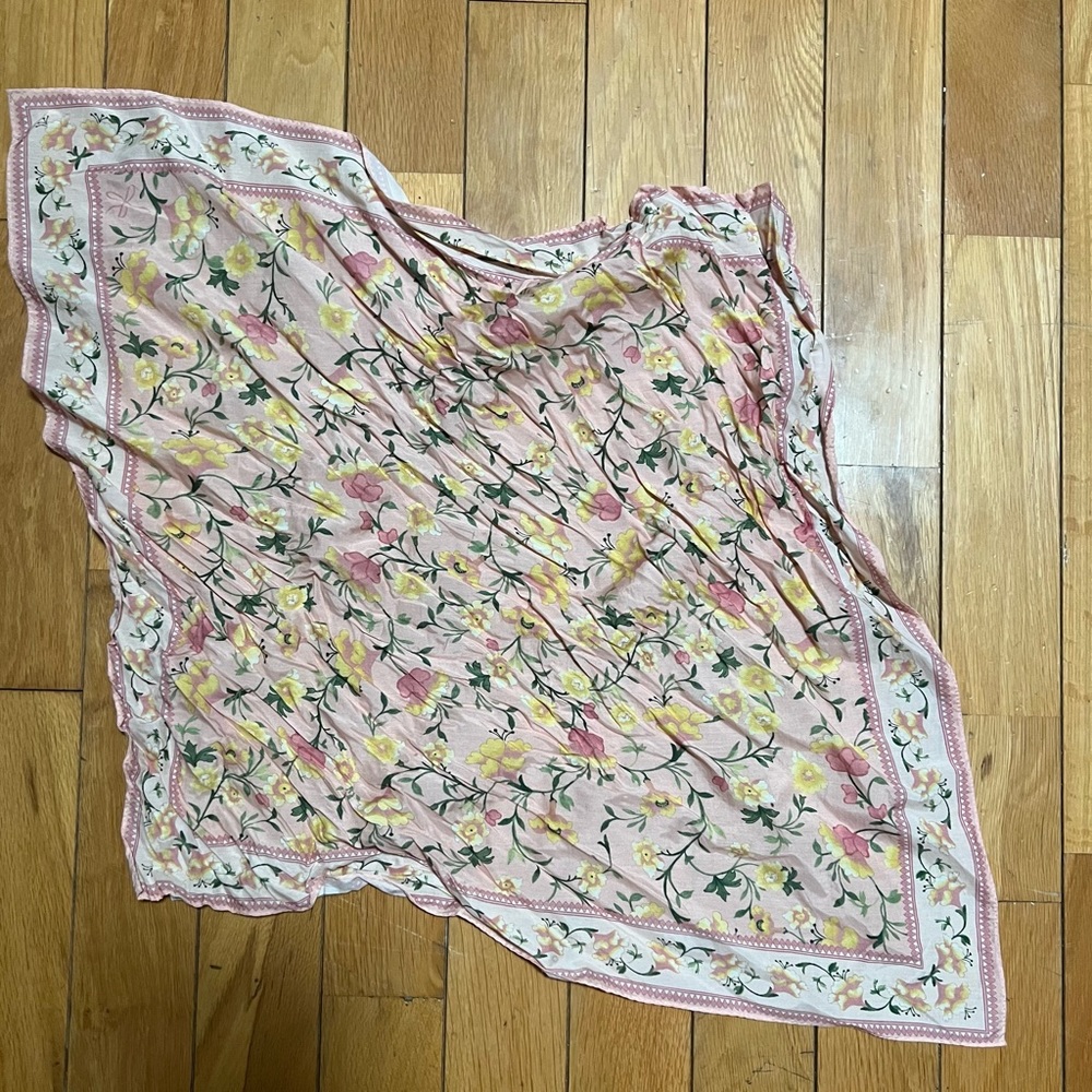 Gal meets glam silk floral scarf